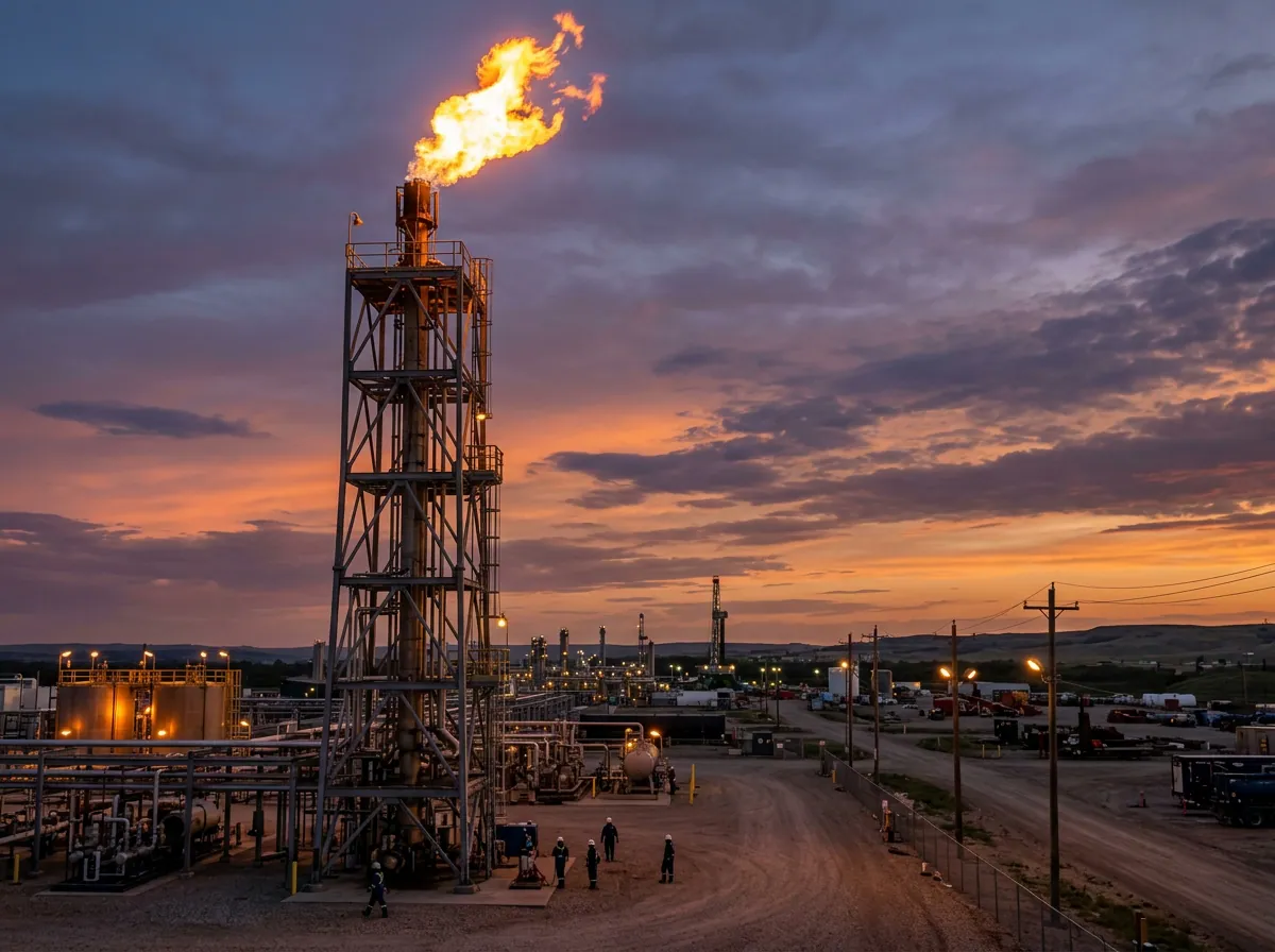 Well testing flare stack